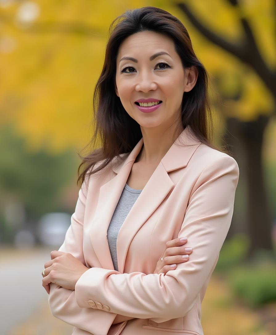 Lesly greeting a client