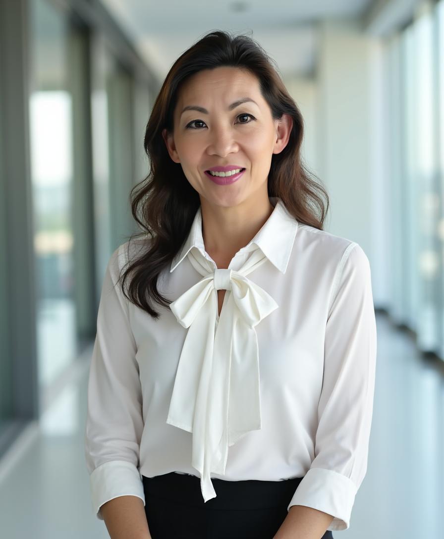 Lesly notarizing documents on location